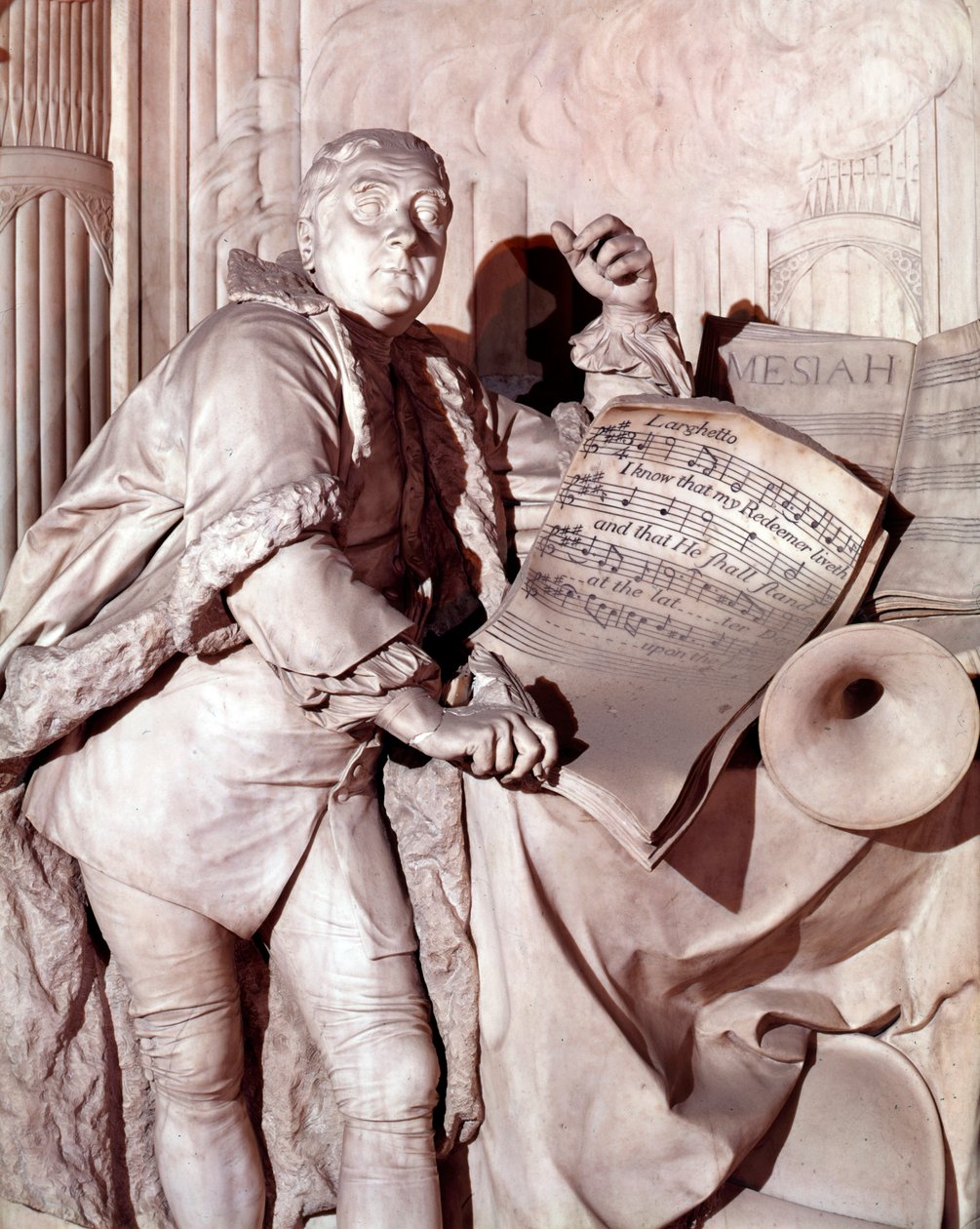 George Frederic Handel emlékmű, Westminster apátság alkotó: Louis Francois Roubilliac