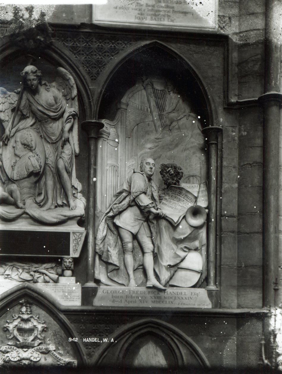 Händel emlékműve, 1762 alkotó: Louis Francois Roubilliac
