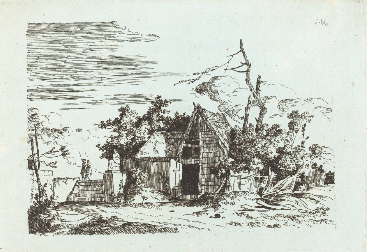 Rusztikus pajta alkotó: Louis Gabriel Moreau the Elder
