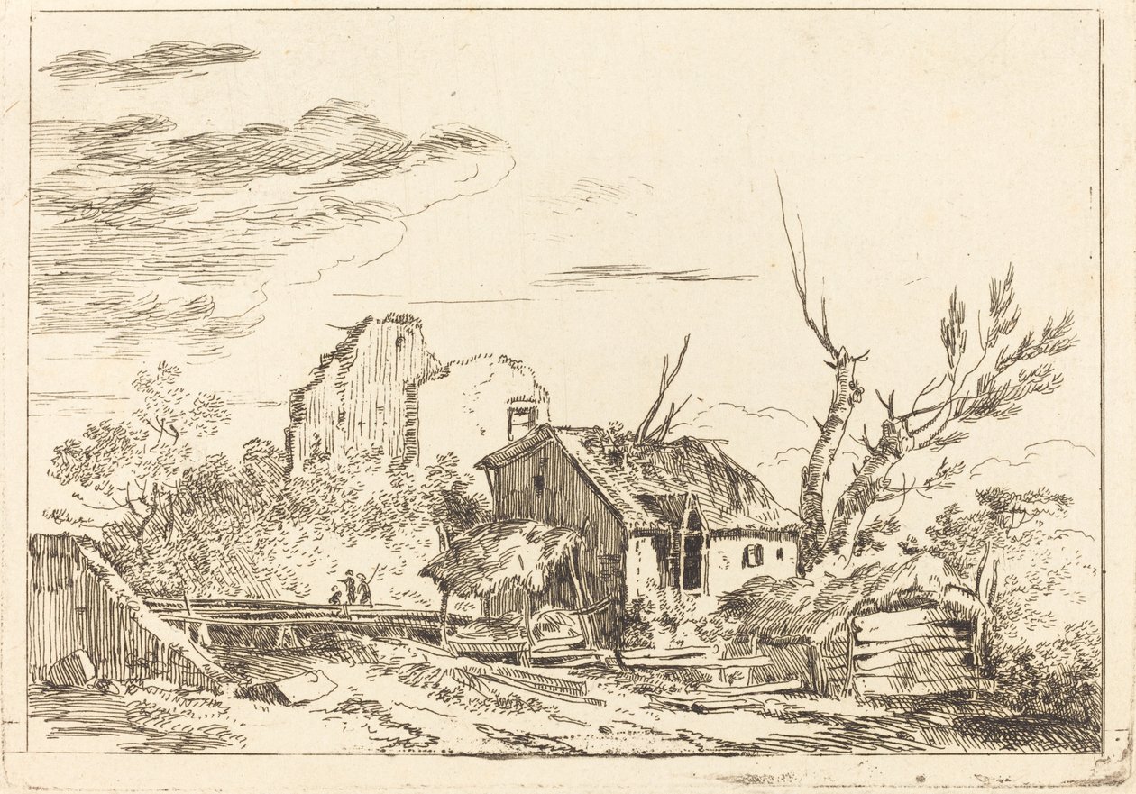 Hovel a hídon alkotó: Louis Gabriel Moreau the Elder