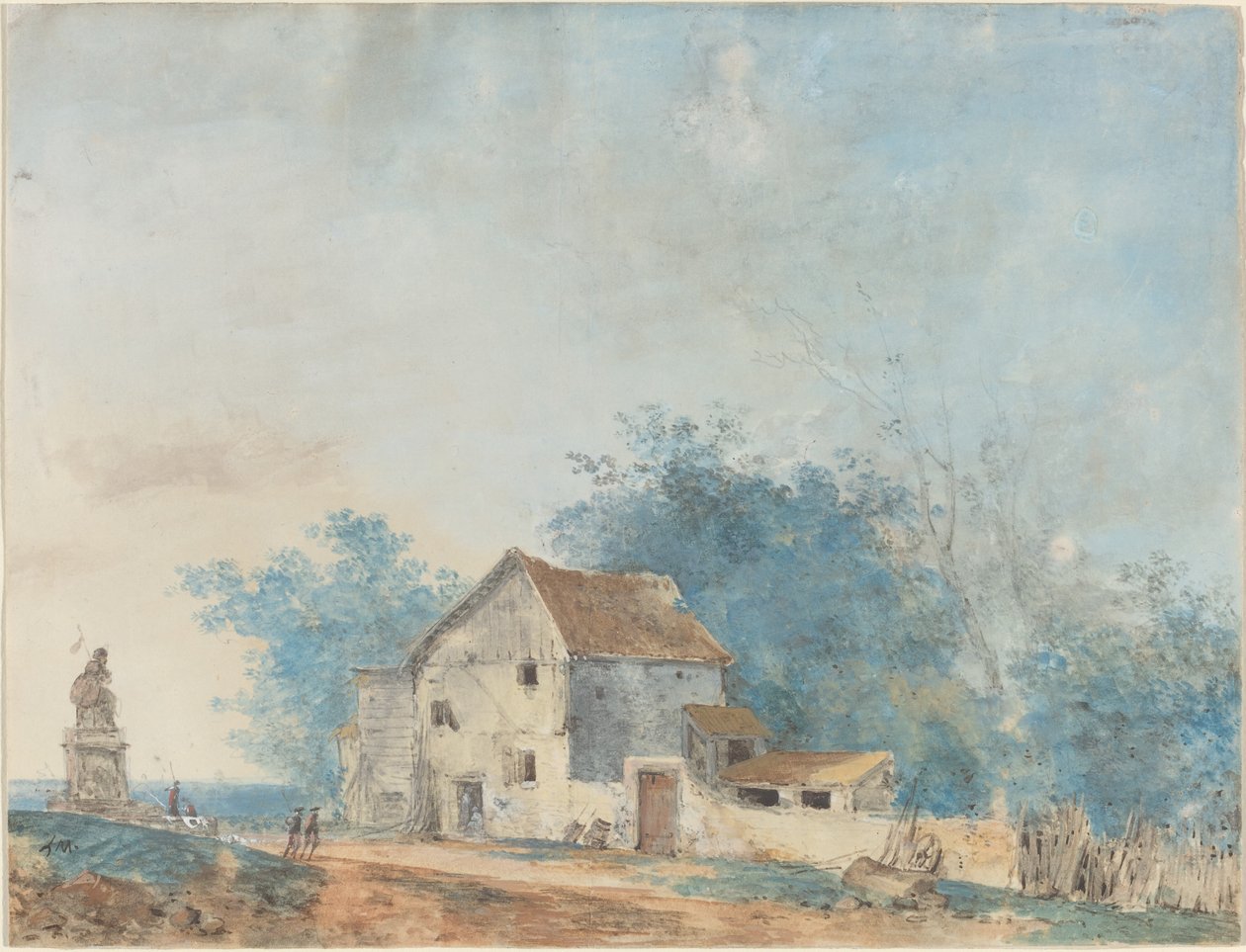 Tájkép alkotó: Louis Gabriel Moreau the Elder