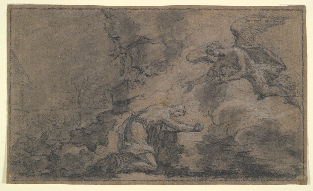 Krisztus a Getszemáni kertben (Christ au Jardin) alkotó: Louis Galloche