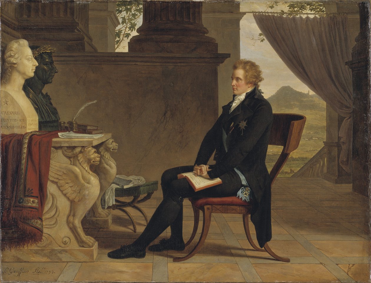 Gustav Mauritz Armfelt gróf Firenzében, 1793 alkotó: Louis Gauffier