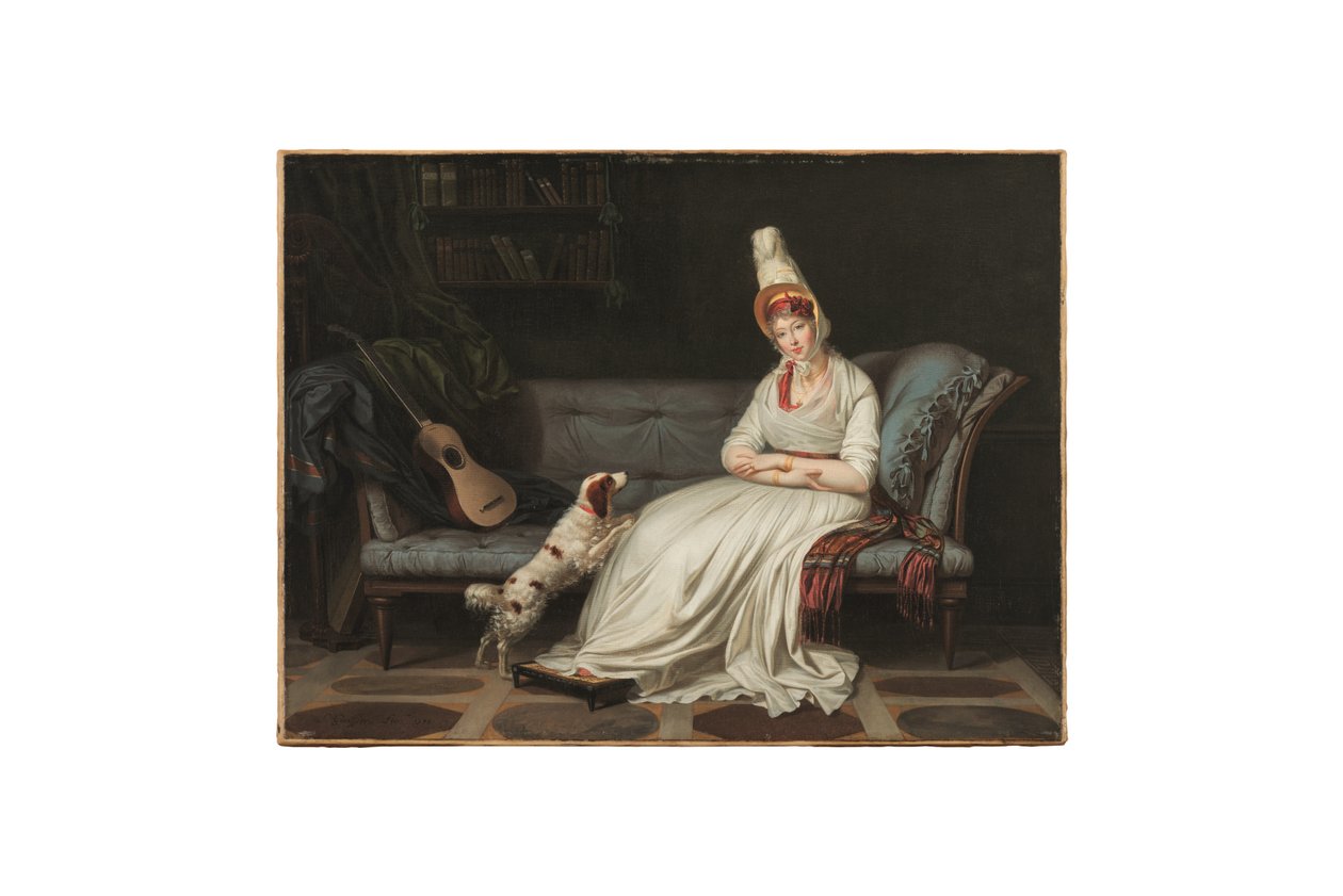 Elizabeth, Lady Webster, később Lady Holland (1771-1845) portréja, 1795 körül (olaj, vászon) alkotó: Louis Gauffier