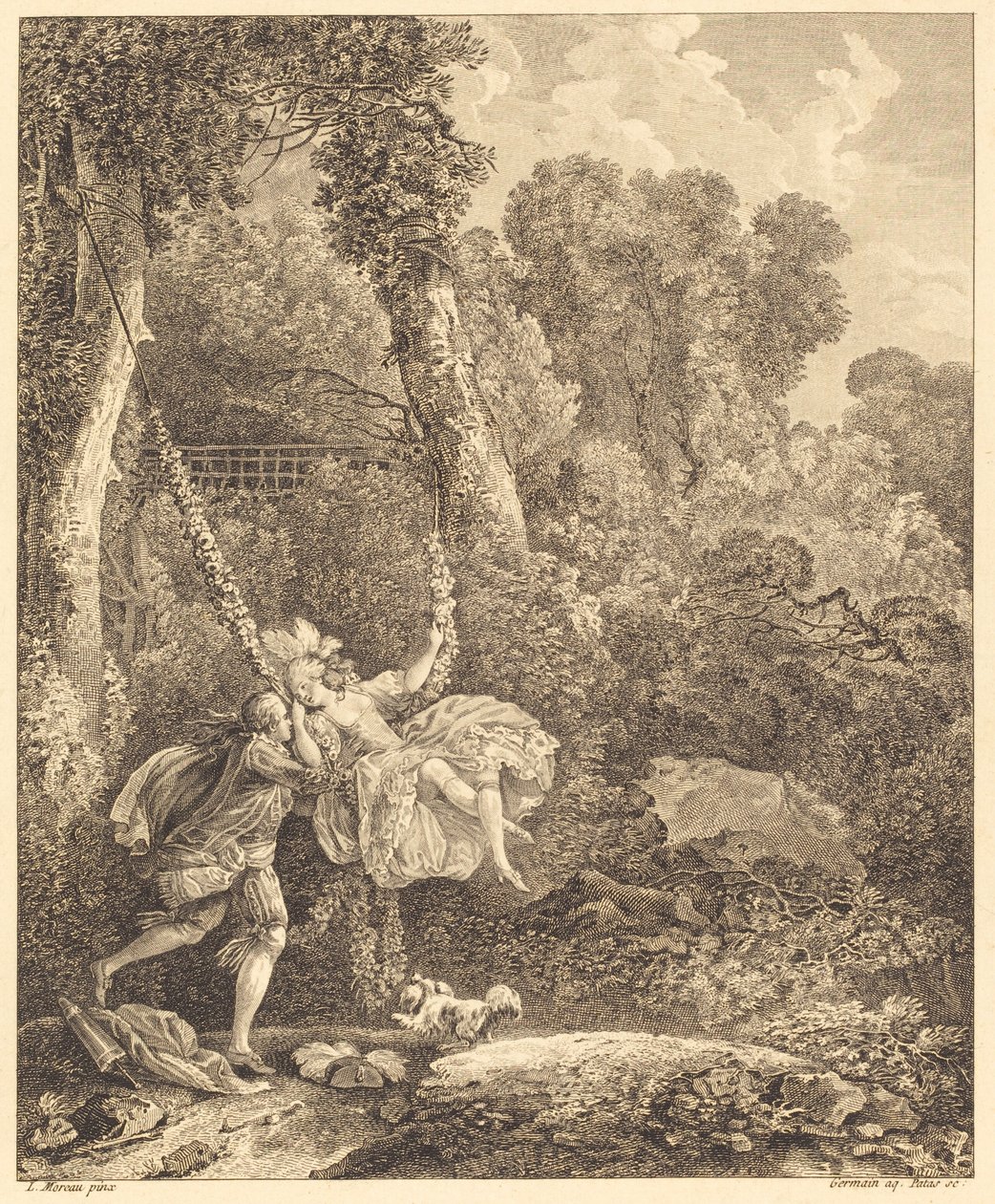 Ott több veszélynek is ki vagyunk téve alkotó: Louis Germain and Charles Emmanuel Patas after Louis Gabriel Moreau