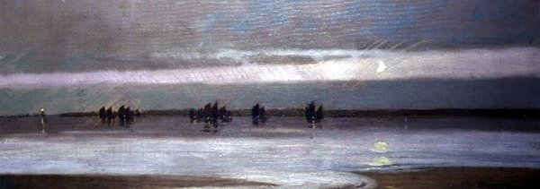 Visszatérő halászflotta a Carbis-öbölből, 1904 körül (olaj, vászon) alkotó: Louis Grier