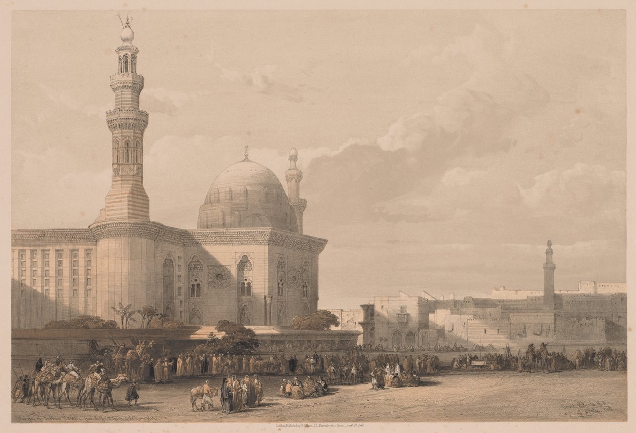 Egyiptom és Núbia: III. kötet – 38. szám, Hasszán szultán mecsete a Rameyleh Nagy térről alkotó: Louis Haghe