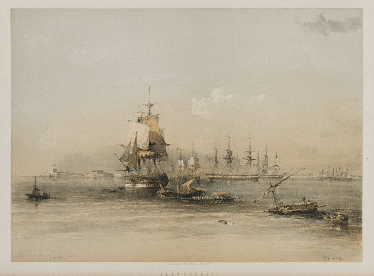 Egyiptom és Núbia, III. kötet: Alexandria, 1848. alkotó: Louis Haghe