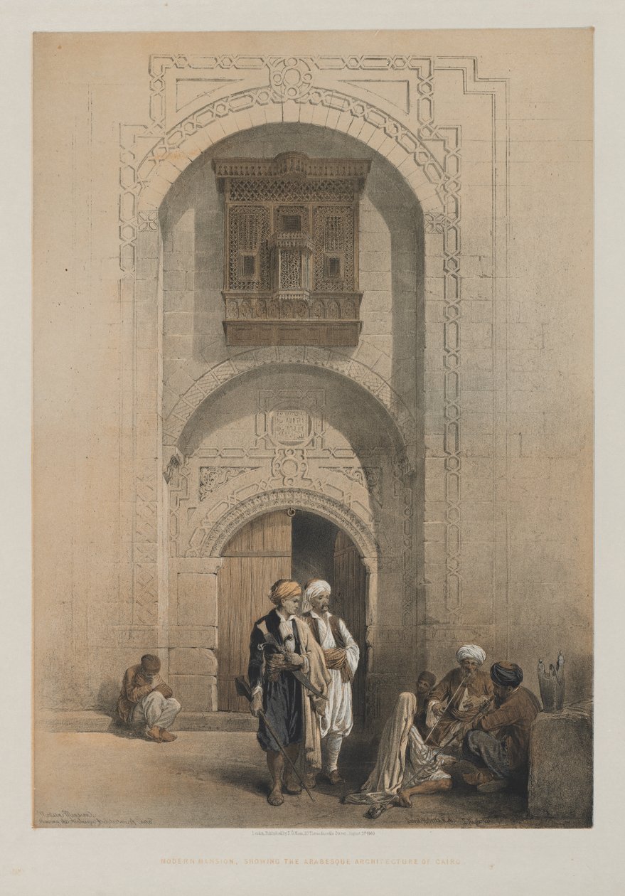 Egyiptom és Núbia, III. kötet: Modern kastély, bemutatja Kairó arabeszk építészetét alkotó: Louis Haghe