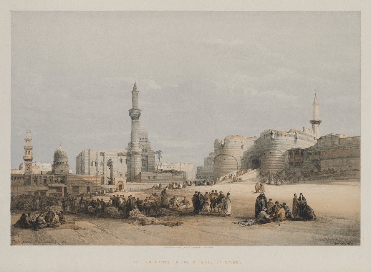Egyiptom és Núbia, III. kötet: A kairói fellegvár bejárata, 1849. alkotó: Louis Haghe