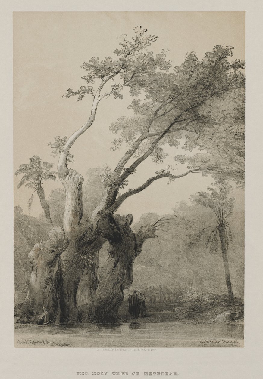 Egyiptom és Núbia, III. kötet: Metereah szent fája, 1849. alkotó: Louis Haghe