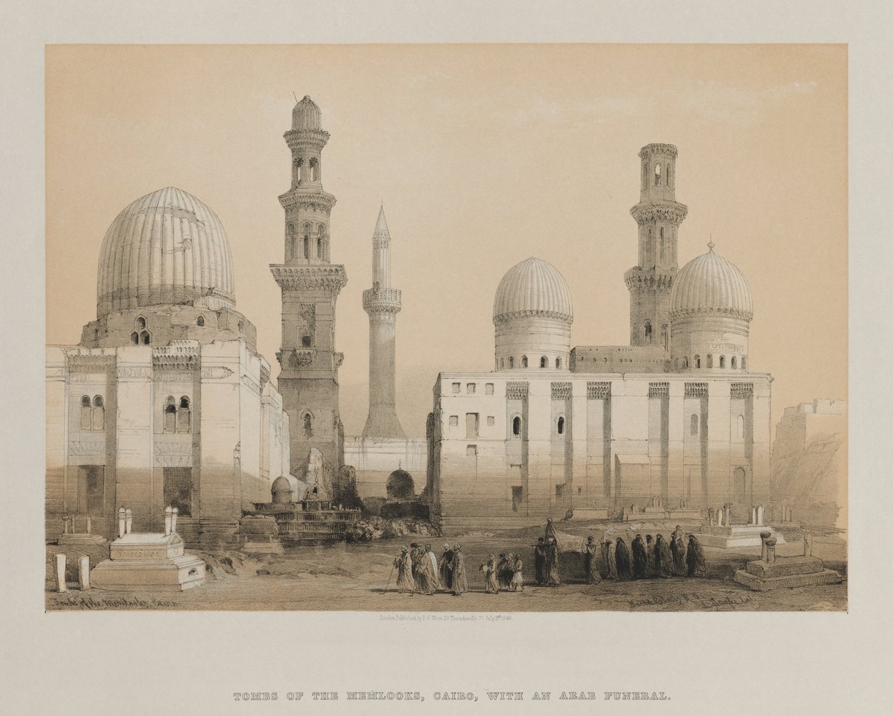 Egyiptom és Núbia, III. kötet: Emlékek sírja, Kairó, 1849. alkotó: Louis Haghe