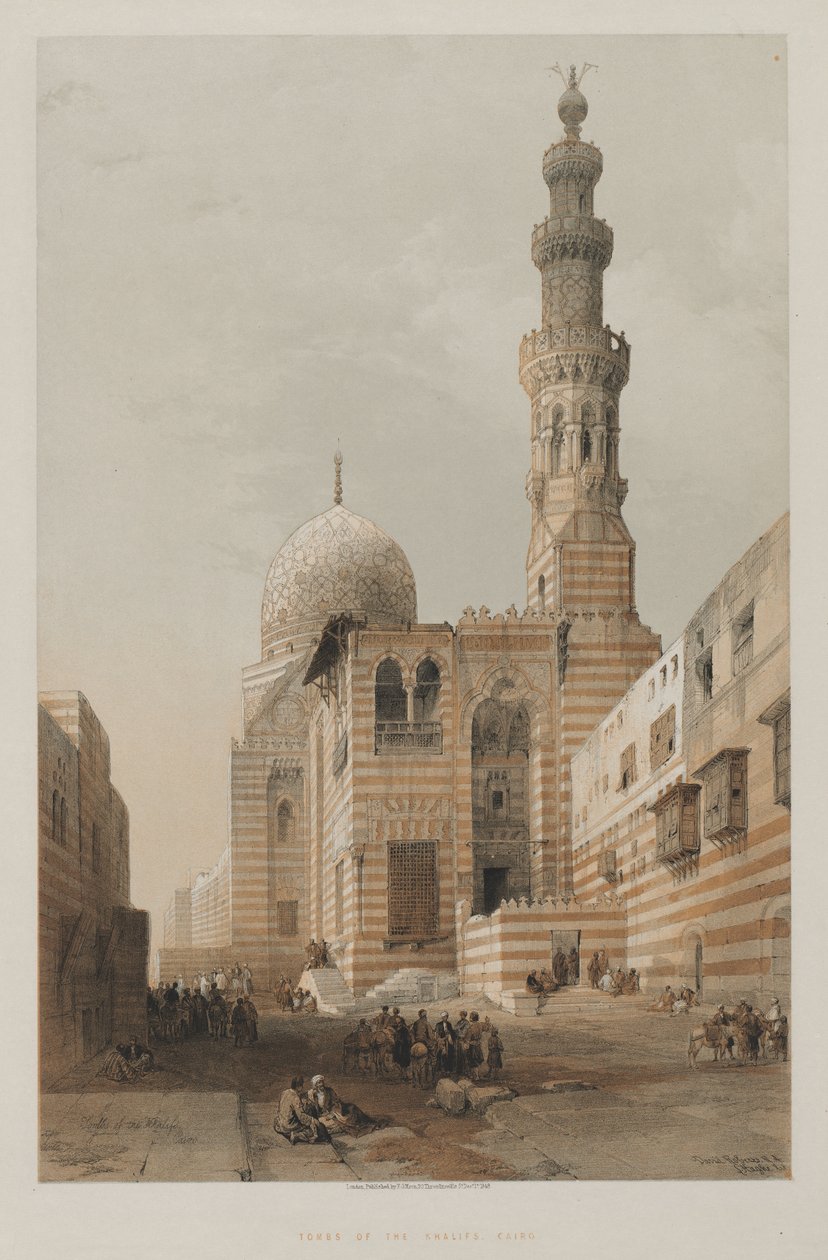 Egyiptom és Núbia, III. kötet: Khalifok sírjai, Kairó, 1848. alkotó: Louis Haghe