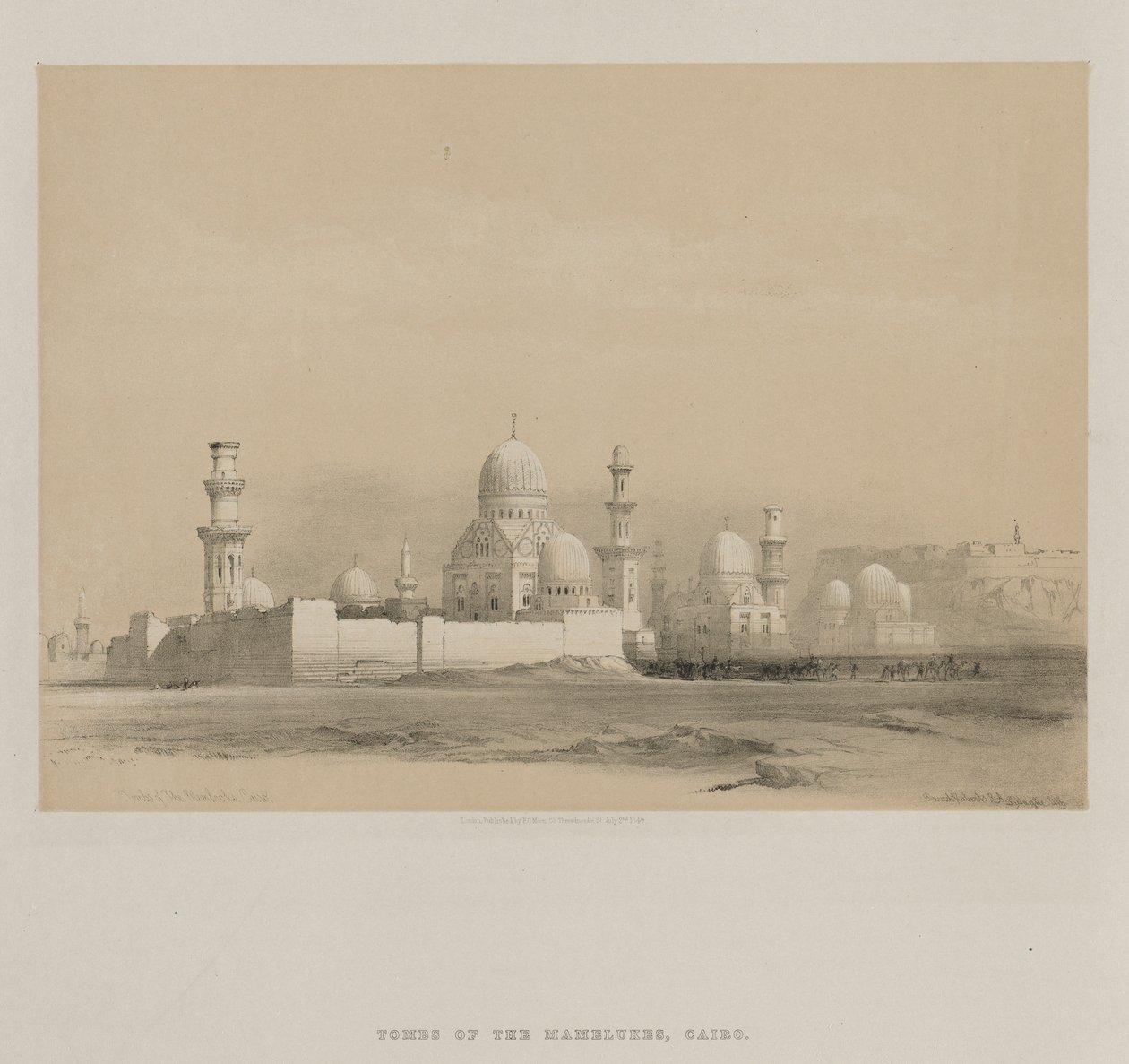 Egyiptom és Núbia, III. kötet: Emlékek sírjai, Kairó, 1849. alkotó: Louis Haghe