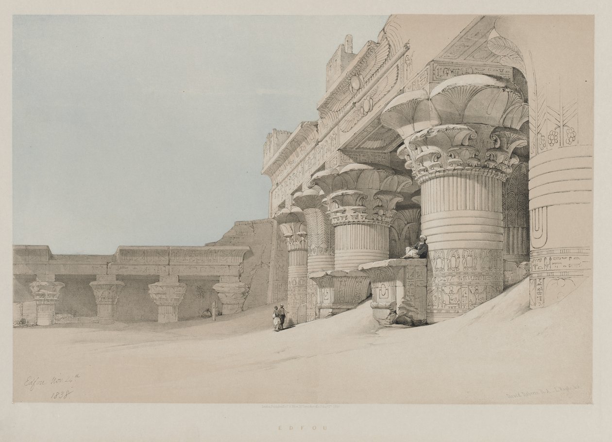 Egyiptom és Núbia, II. kötet: Edfou, 1846. alkotó: Louis Haghe