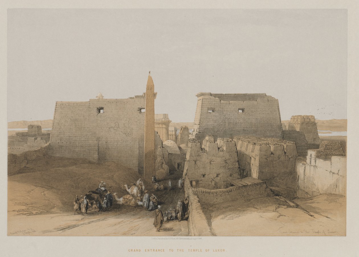 Egyiptom és Núbia, II. kötet: Luxor templomának nagy bejárata alkotó: Louis Haghe