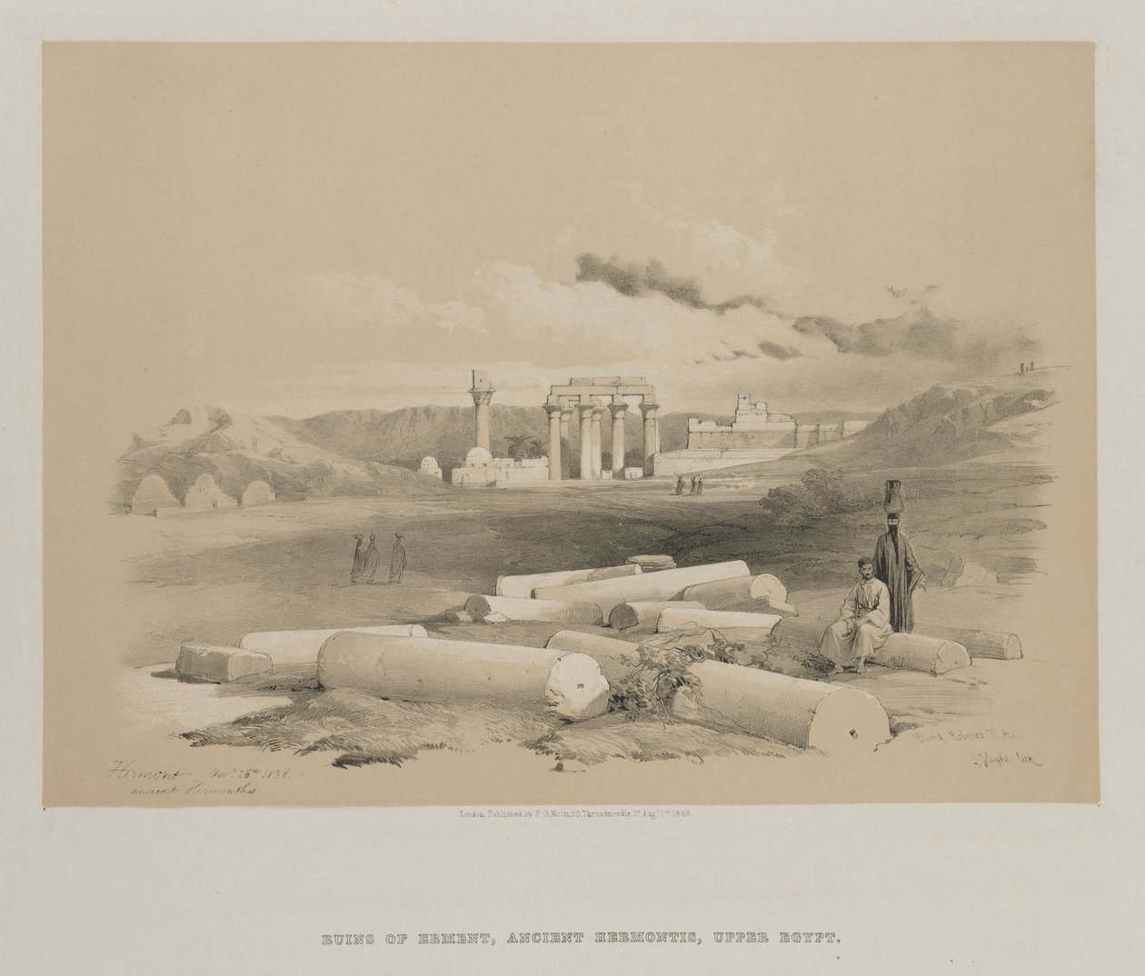 Egyiptom és Núbia, II. kötet: Hermont, Ancient Hermonthis alkotó: Louis Haghe
