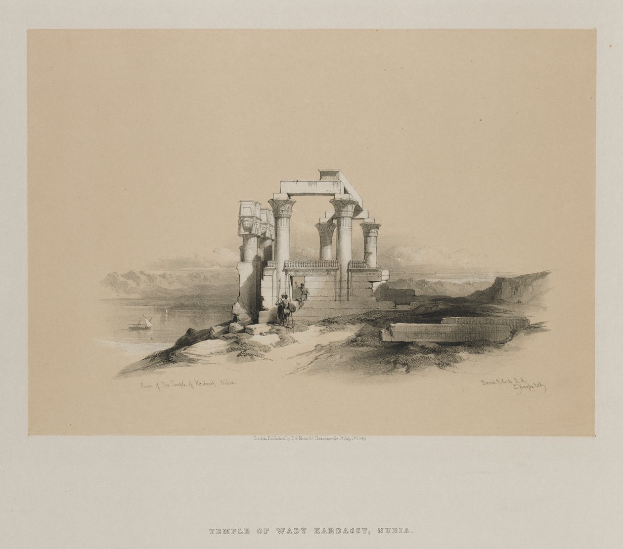 Egyiptom és Núbia, II. kötet: Kardeseh templomának romjai, Núbia alkotó: Louis Haghe