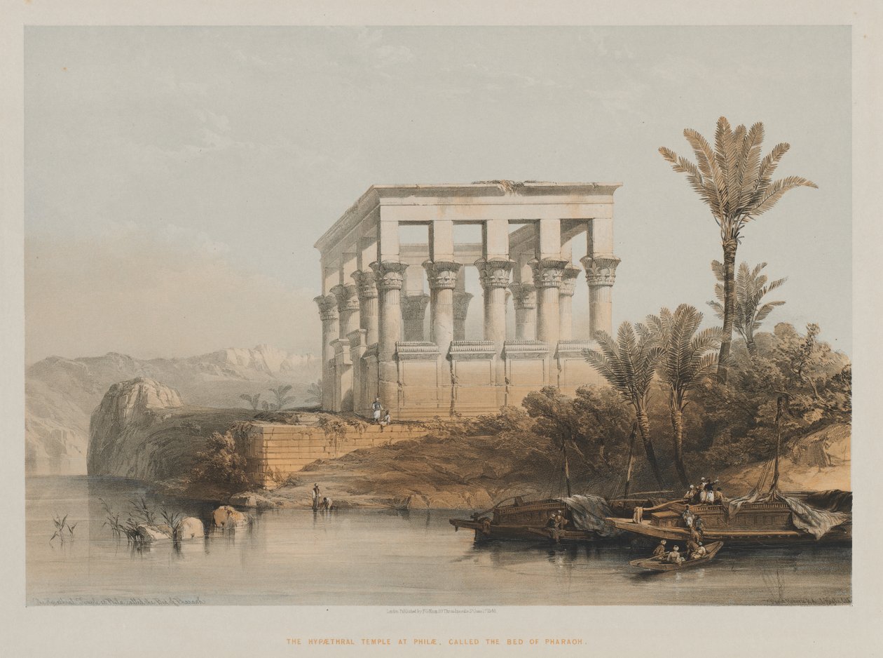 Egyiptom és Núbia, II. kötet: A philaei Hypaethral templom, a fáraó ágya alkotó: Louis Haghe