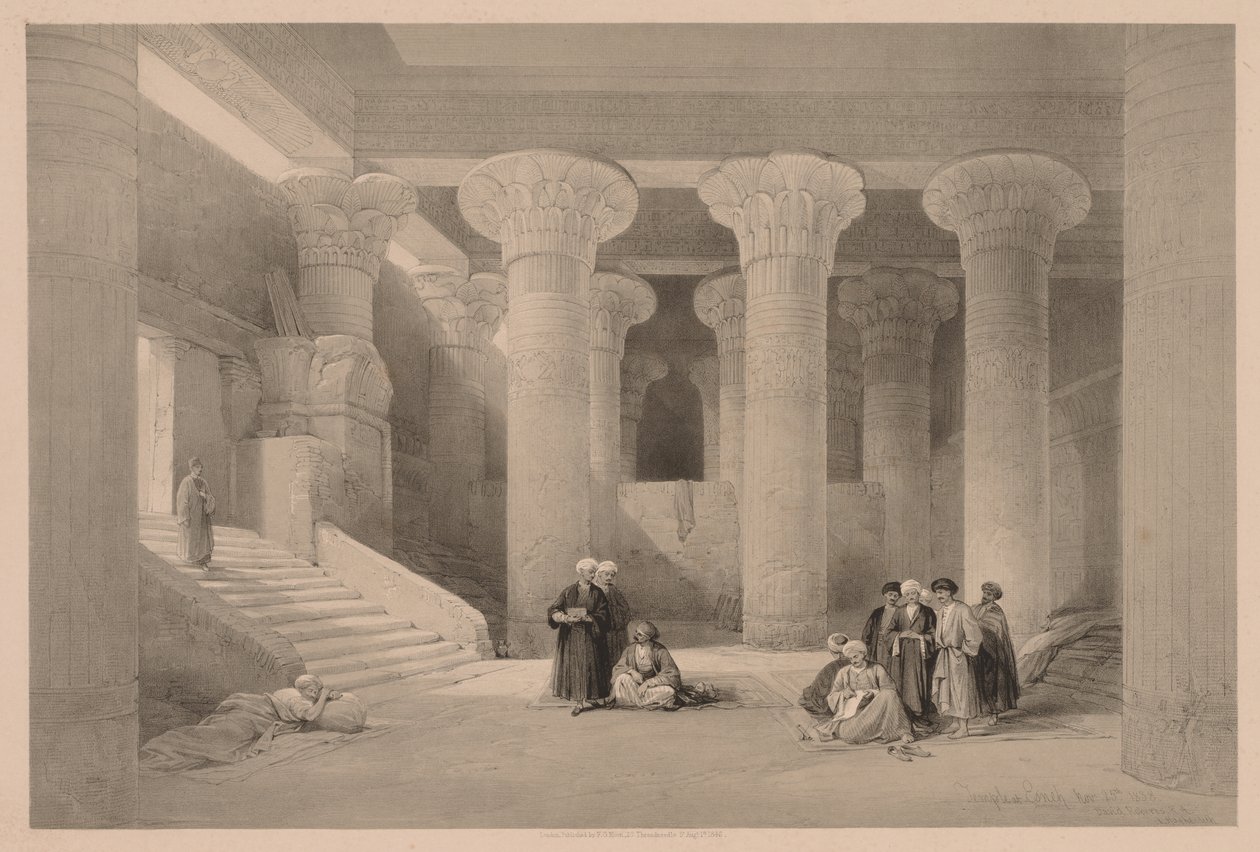 Egyiptom és Núbia: I. kötet – 24. szám, Esneh-i templom alkotó: Louis Haghe