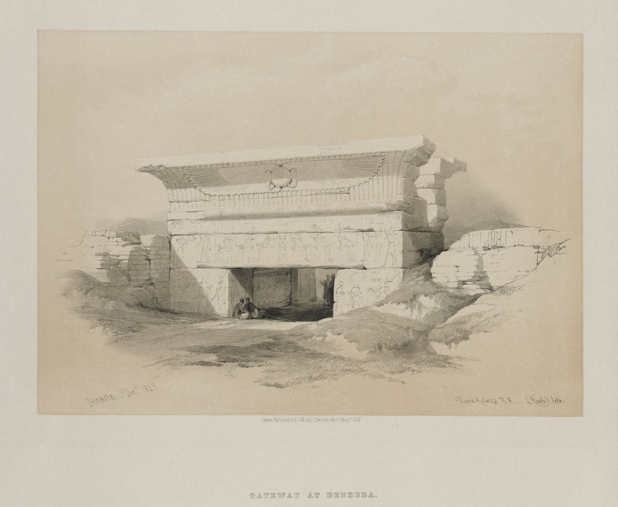Egyiptom és Núbia, I. kötet: Dendera alkotó: Louis Haghe