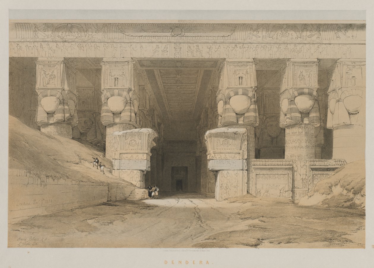 Egyiptom és Núbia, I. kötet: Dendera alkotó: Louis Haghe