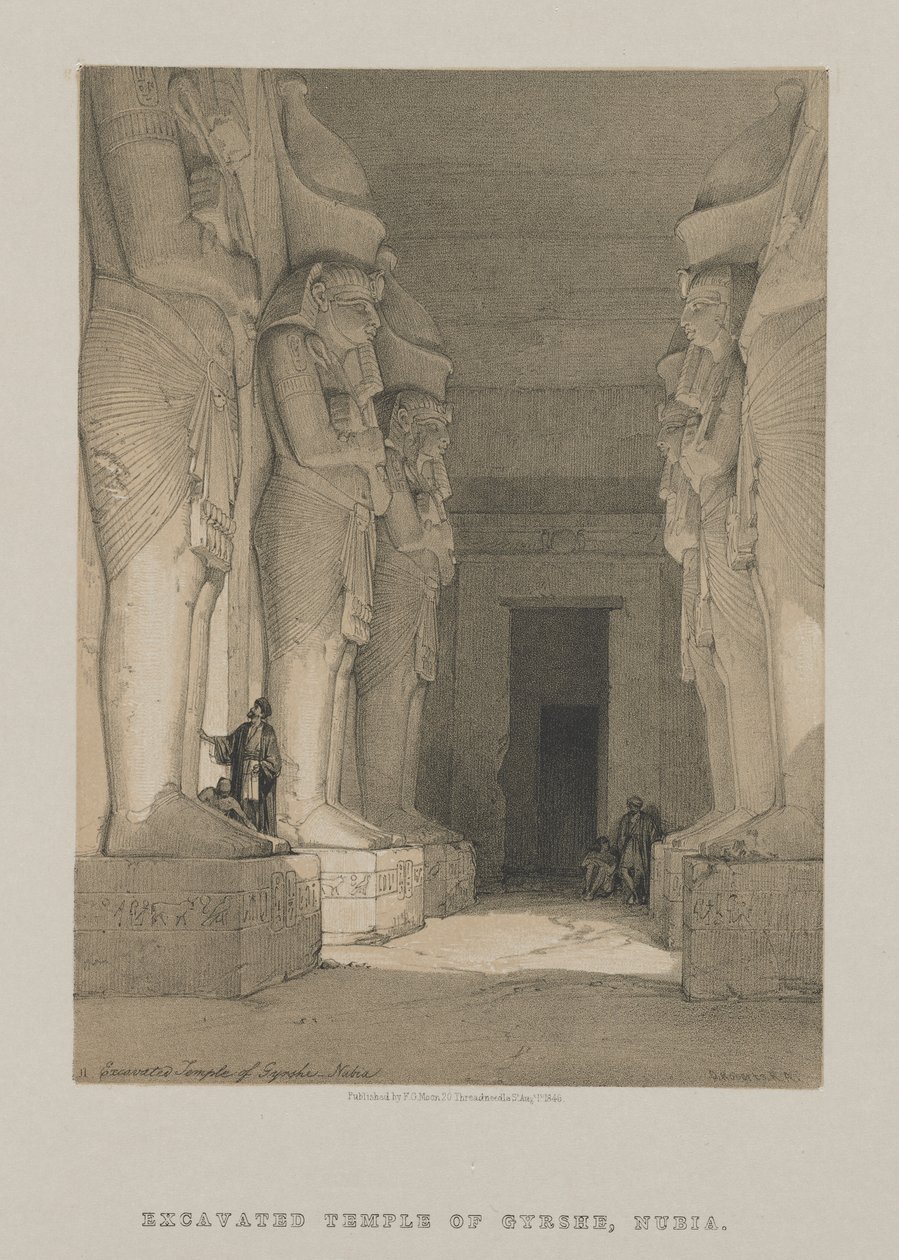 Egyiptom és Núbia, I. kötet: Gyrshe feltárt temploma, Núbia alkotó: Louis Haghe