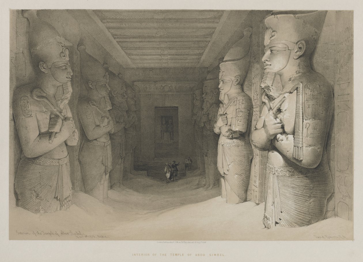 Egyiptom és Núbia, I. kötet: Aboo-Simbel templomának belseje alkotó: Louis Haghe