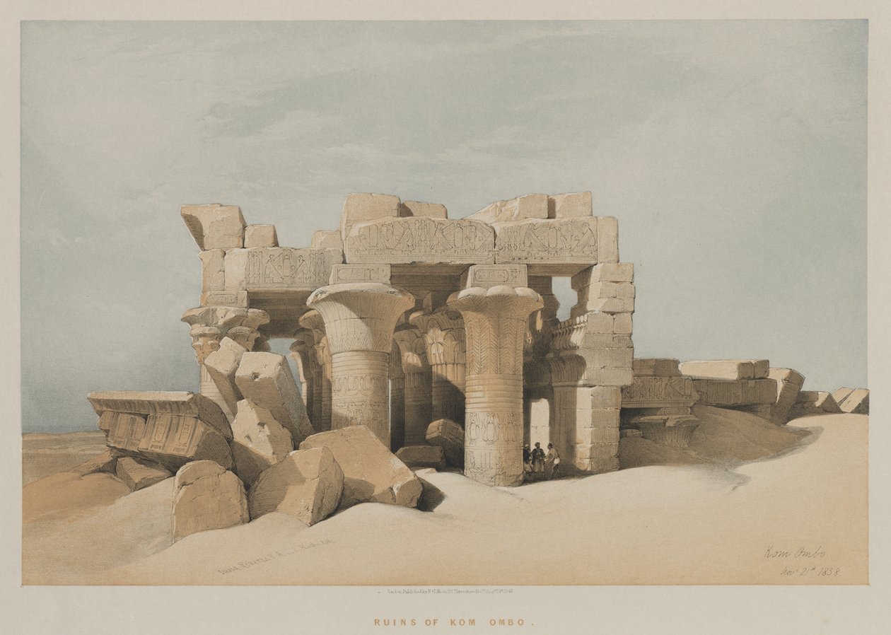 Egyiptom és Núbia, I. kötet: Kom-Ombo alkotó: Louis Haghe