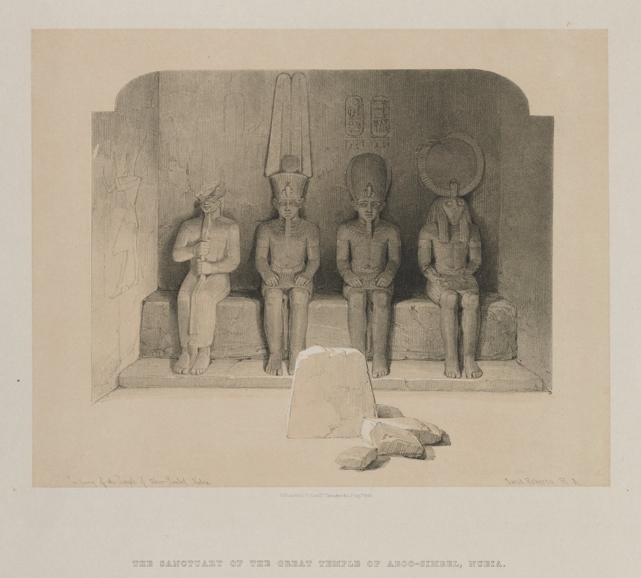 Egyiptom és Núbia, I. kötet: Aboo-Simbel templom szentélye, Núbia alkotó: Louis Haghe