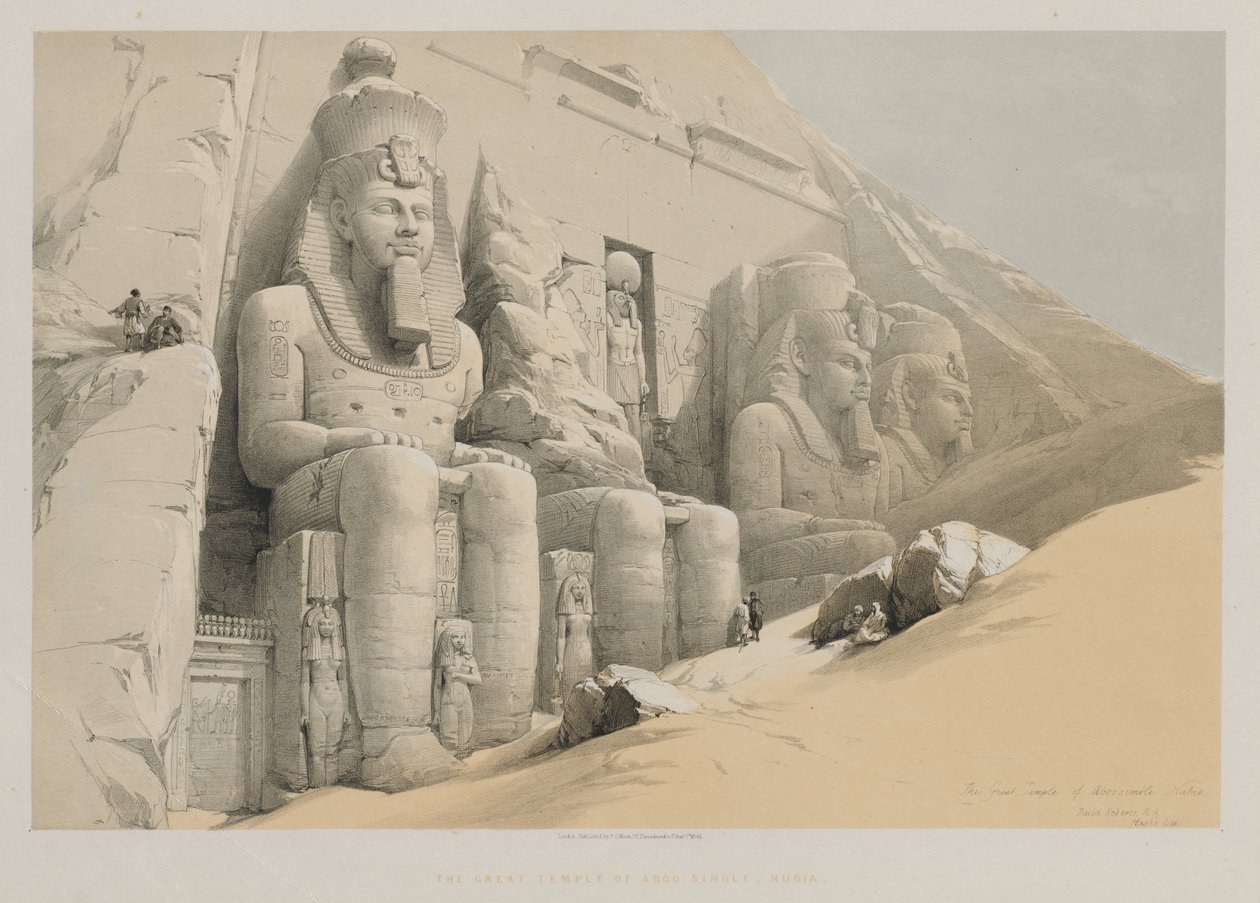 Egyiptom és Núbia, I. kötet: Aboo-Simble nagy temploma, Núbia alkotó: Louis Haghe