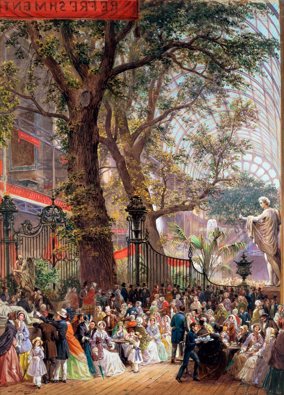 Nagy kiállítás, 1851: enteriőr alkotó: Louis Haghe