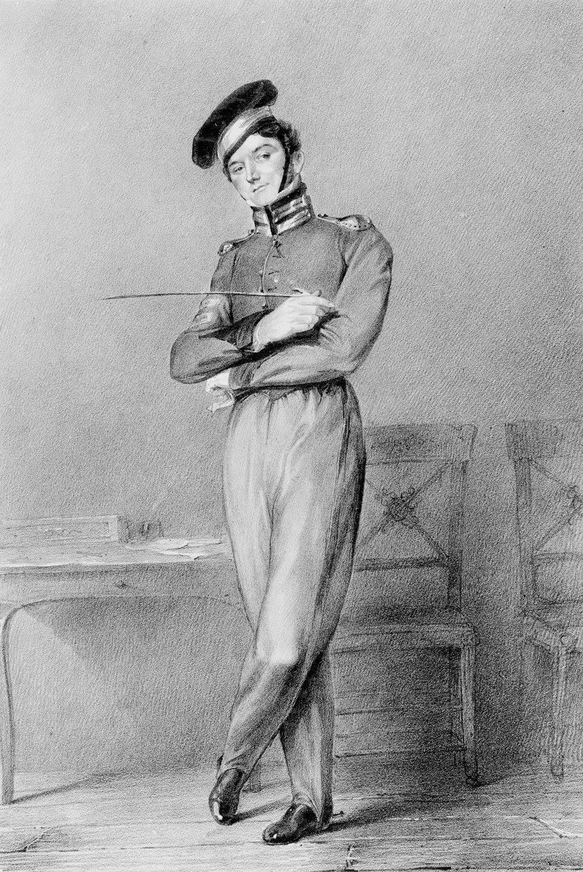 Power úr OConnor tizedes szerepében a Megszegett ígéretek című operában, 1826 alkotó: Louis Haghe