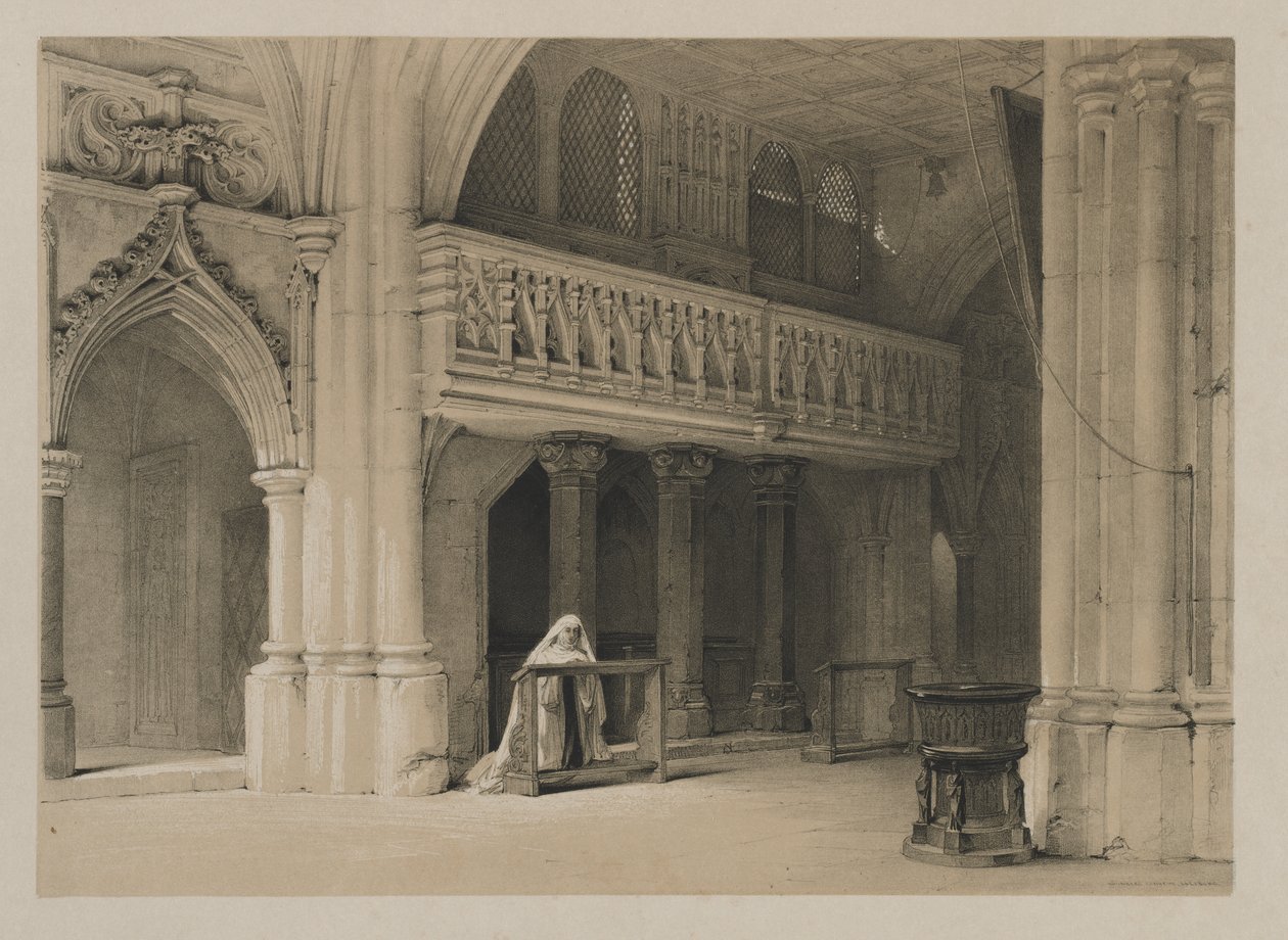 Vázlatok Belgiumban és Németországban, I. kötet: Nönnberg Convent, Salzburg alkotó: Louis Haghe