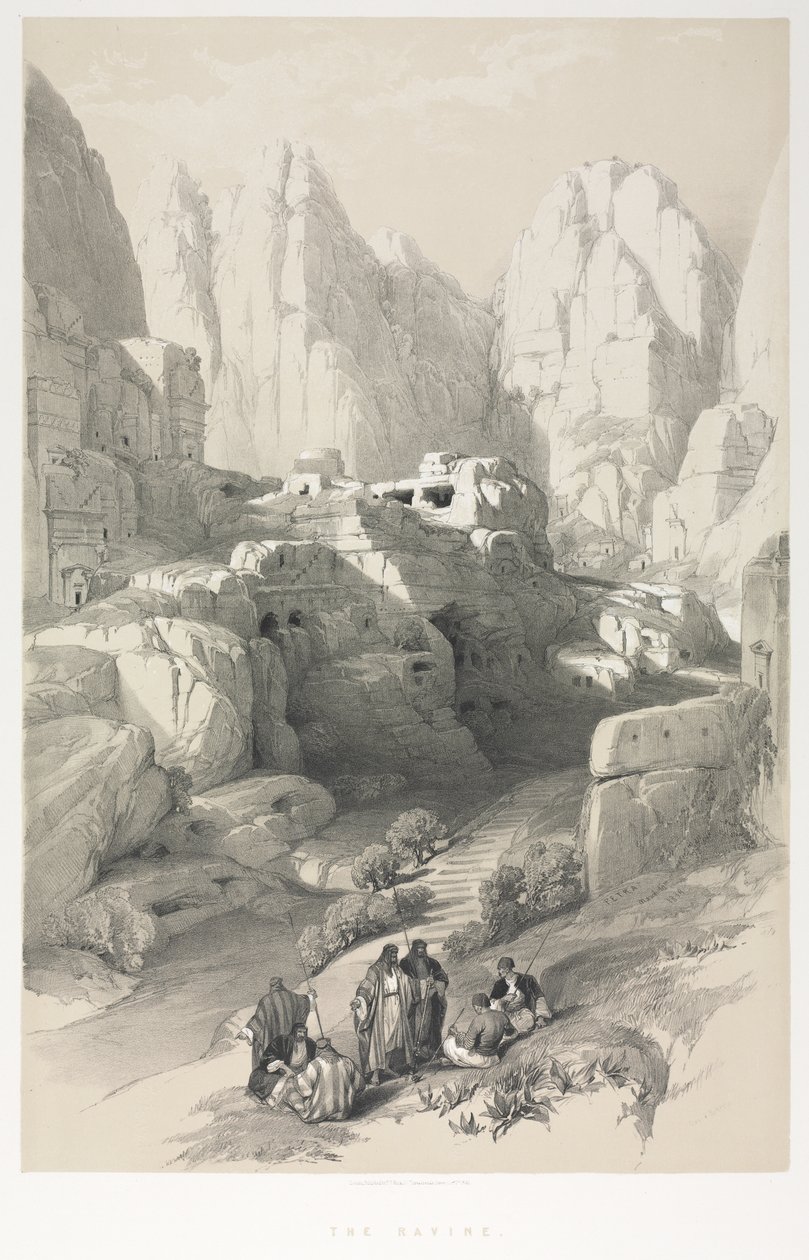 A Szentföld, Szíria, Idumea, Arábia, Egyiptom és Núbia: Petra alkotó: Louis Haghe