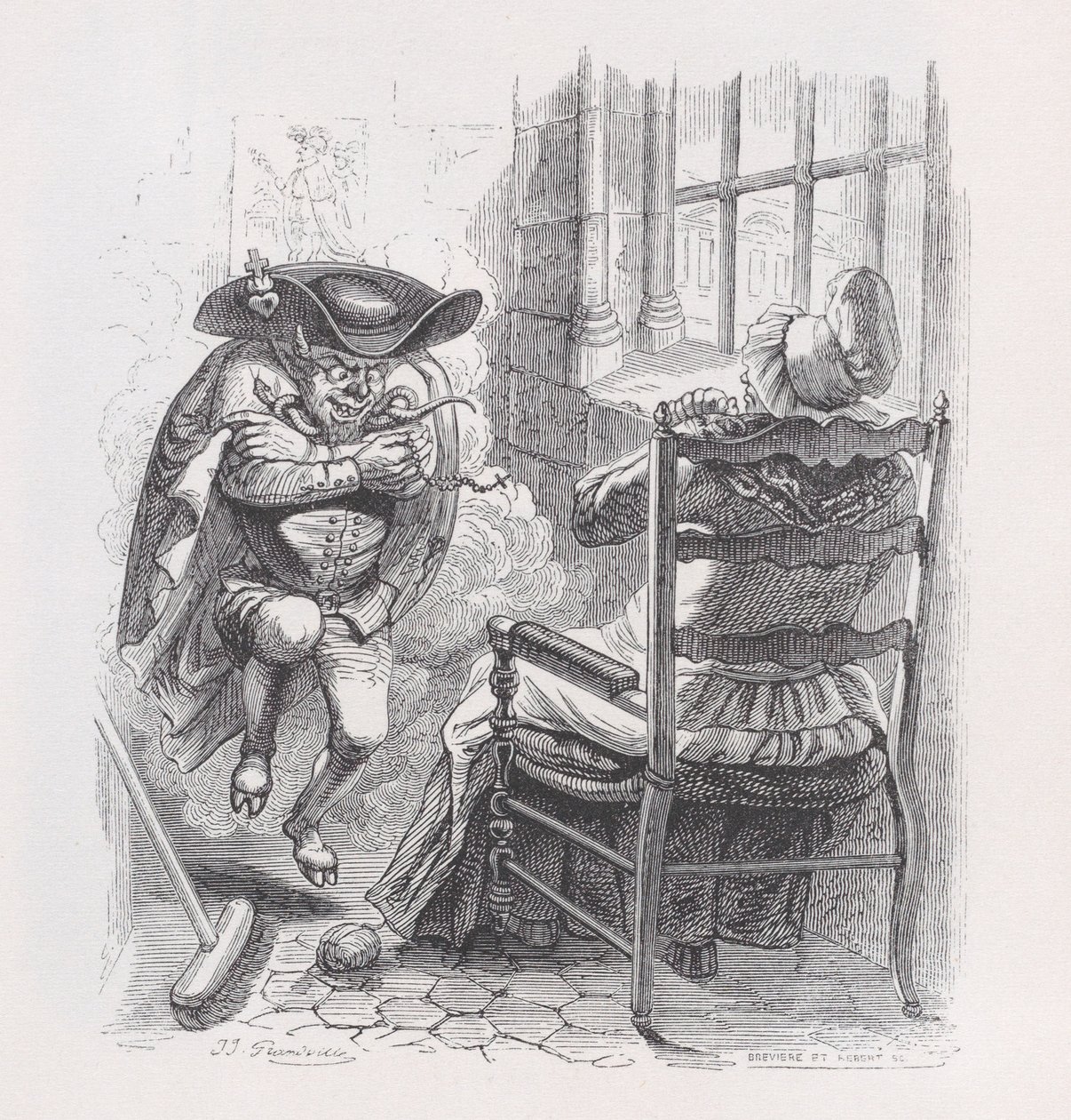 The Little Red Man from The Complete Works of Béranger, 1836. Alkotók: Louis-Henri Brevière, Cesar-Auguste Hebert. alkotó: Louis Henri Brevière, Cesar Auguste Hebert