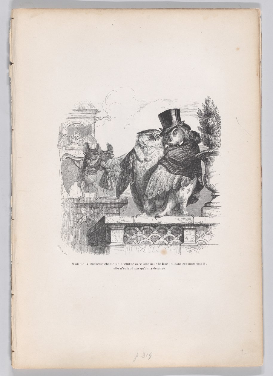 A hercegnő noktürnt énekel a herceggel... a Jelenetek a közlegényből és... kb. 1837-47. alkotó: Louis Henri Brévière