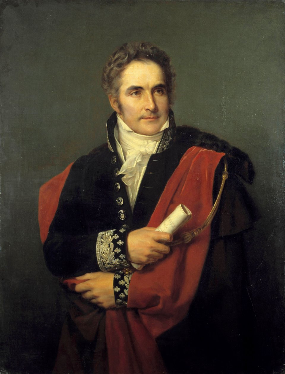 Perier Kázmér, miniszter, tanácselnök portréja 1831-ben Louis Hersent (1777-1860) festménye XIX. Homályos. 1,65 x 0,90 m. Versailles, kastélymúzeum alkotó: Louis Hersent