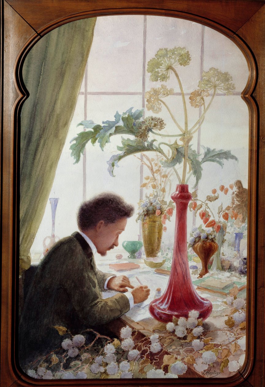 Emile Galle (1846-1904) francia művész portréja. Louis Hestaux festménye (1858-1919) alkotó: Louis Hestaux
