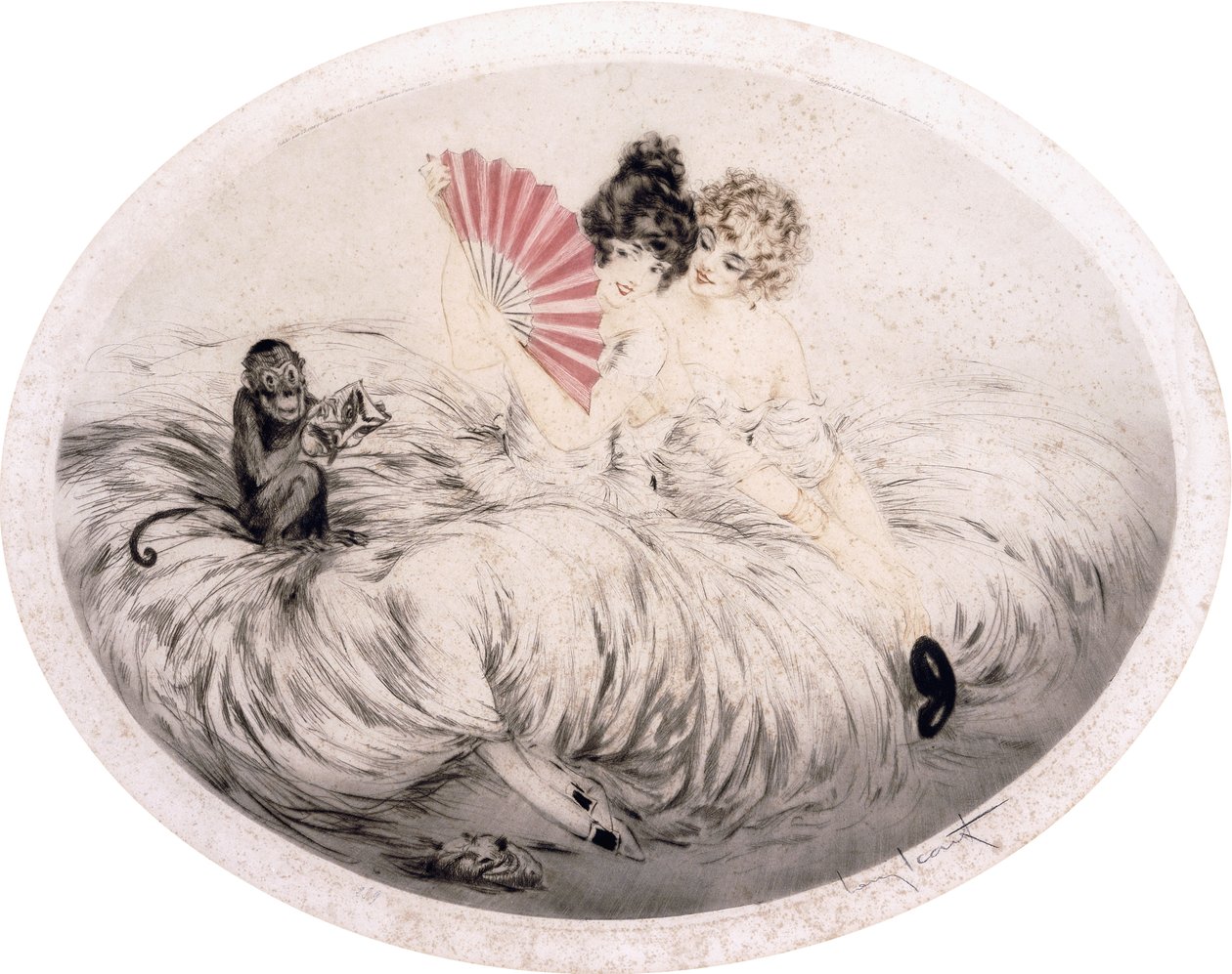 A ventilátor mögött alkotó: Louis Icart