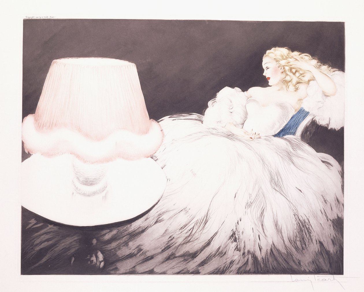 Lámpaernyő alkotó: Louis Icart