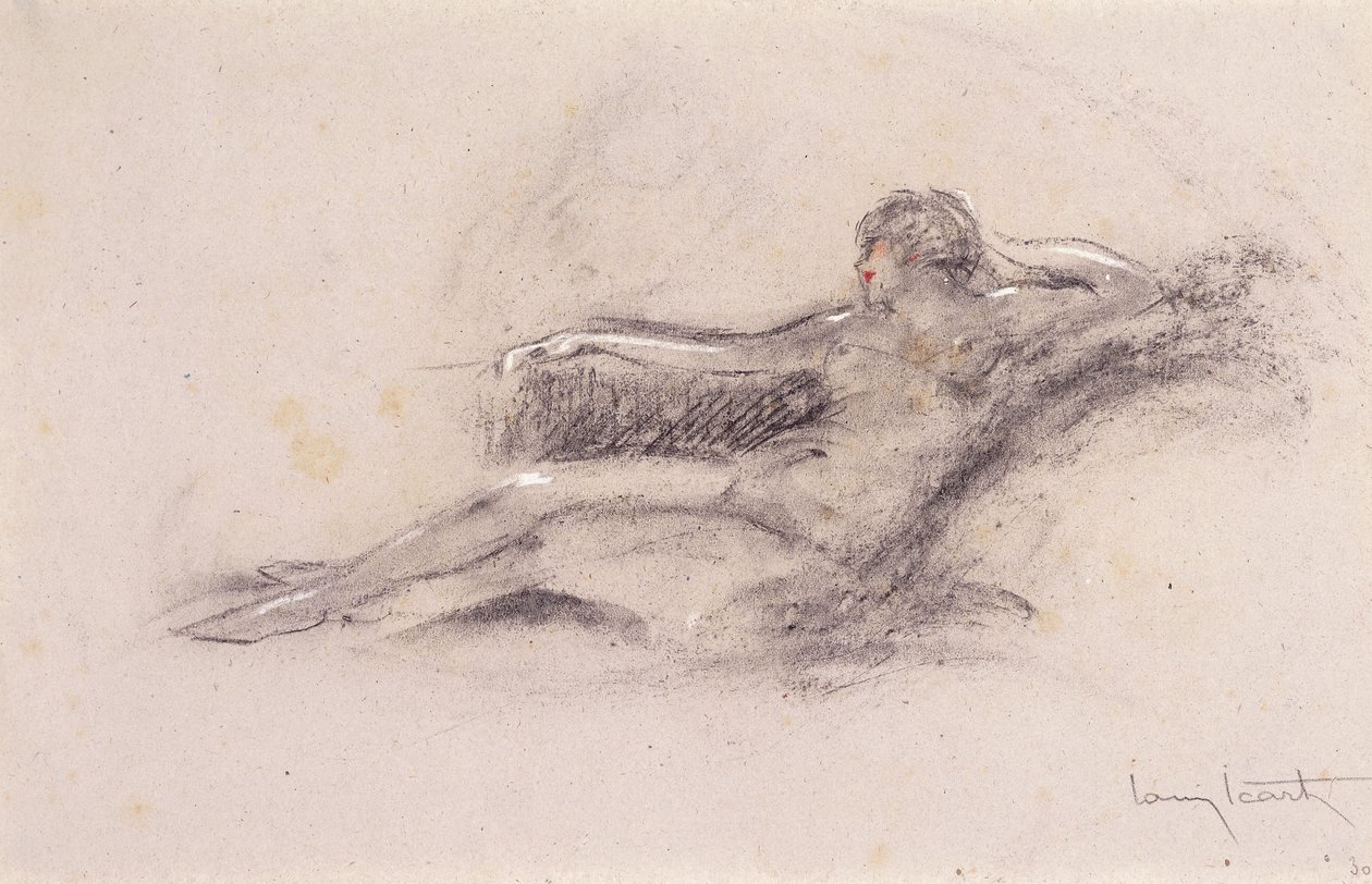 Fekvő akt alkotó: Louis Icart