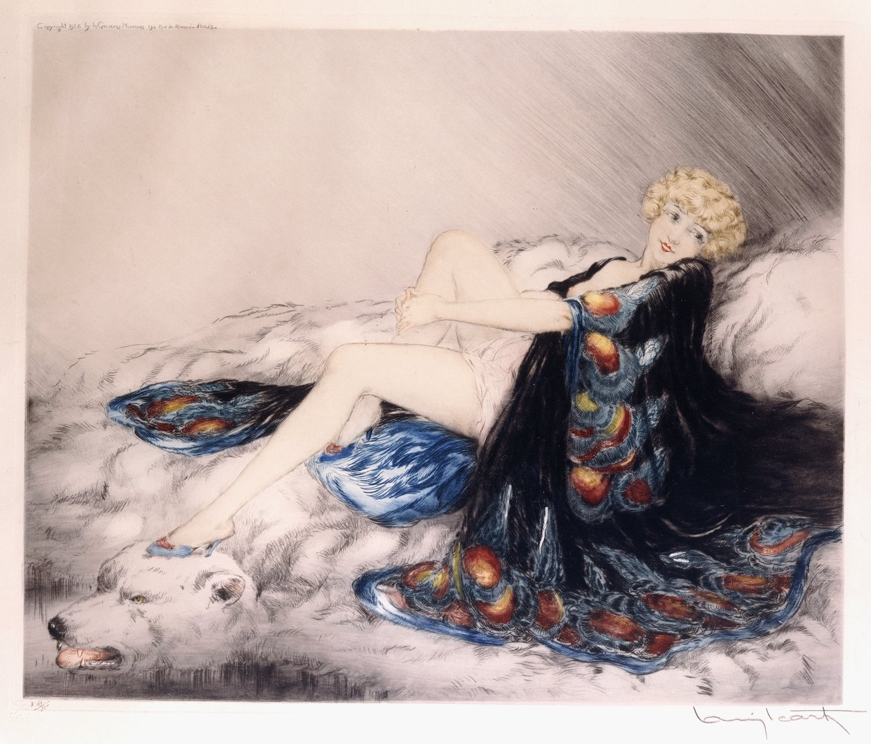Selyemköntös alkotó: Louis Icart