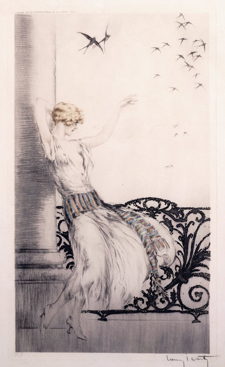 Fecskék alkotó: Louis Icart