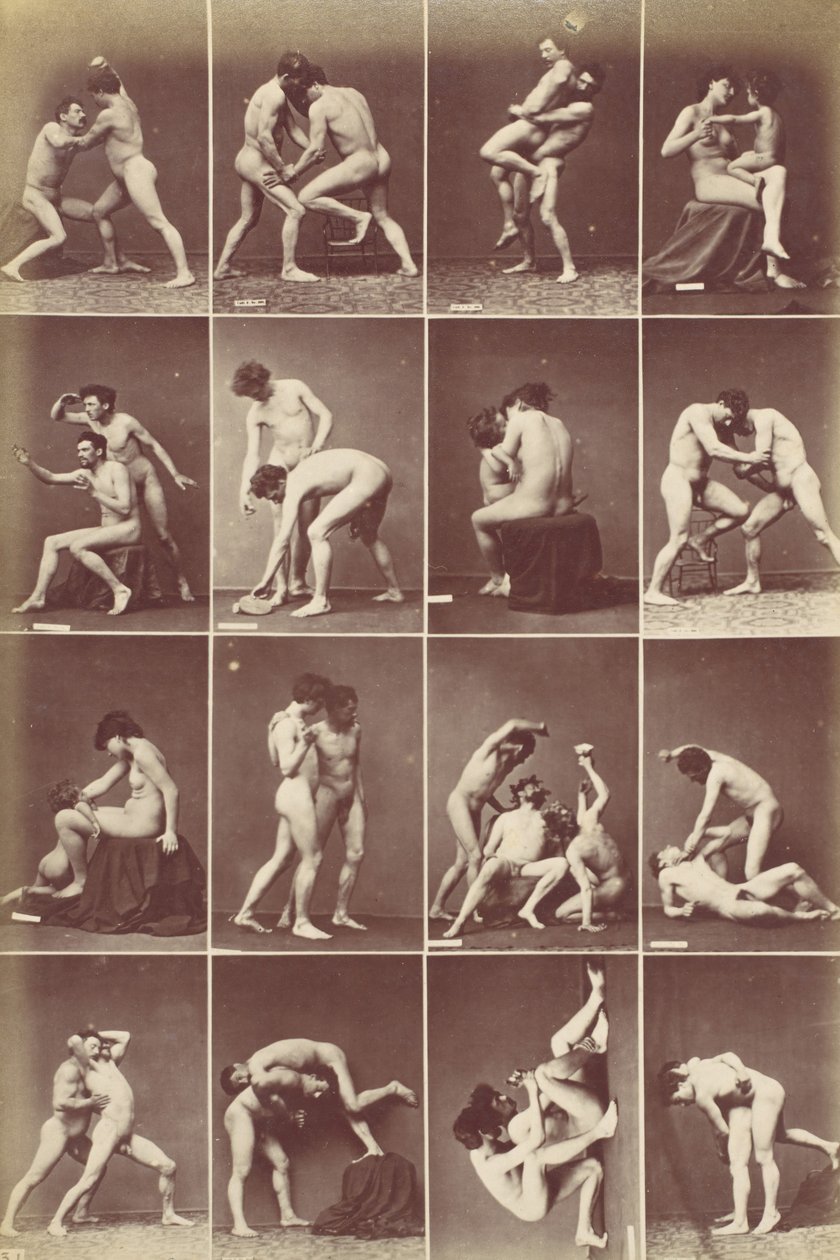 Album of Studies-Poses, kb. 1880. alkotó: Louis Igout