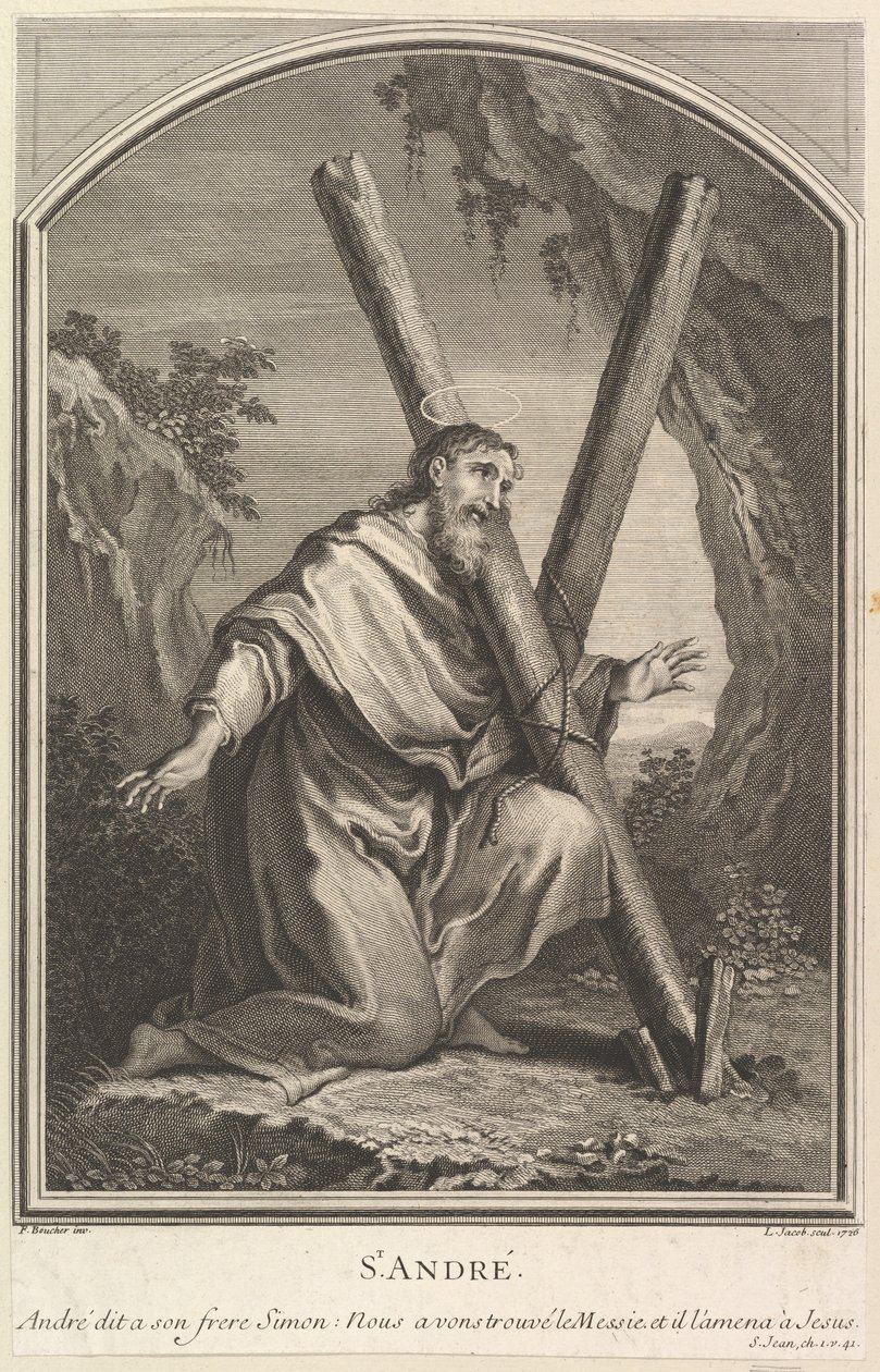 Szent András, 1726. alkotó: Louis Jacob