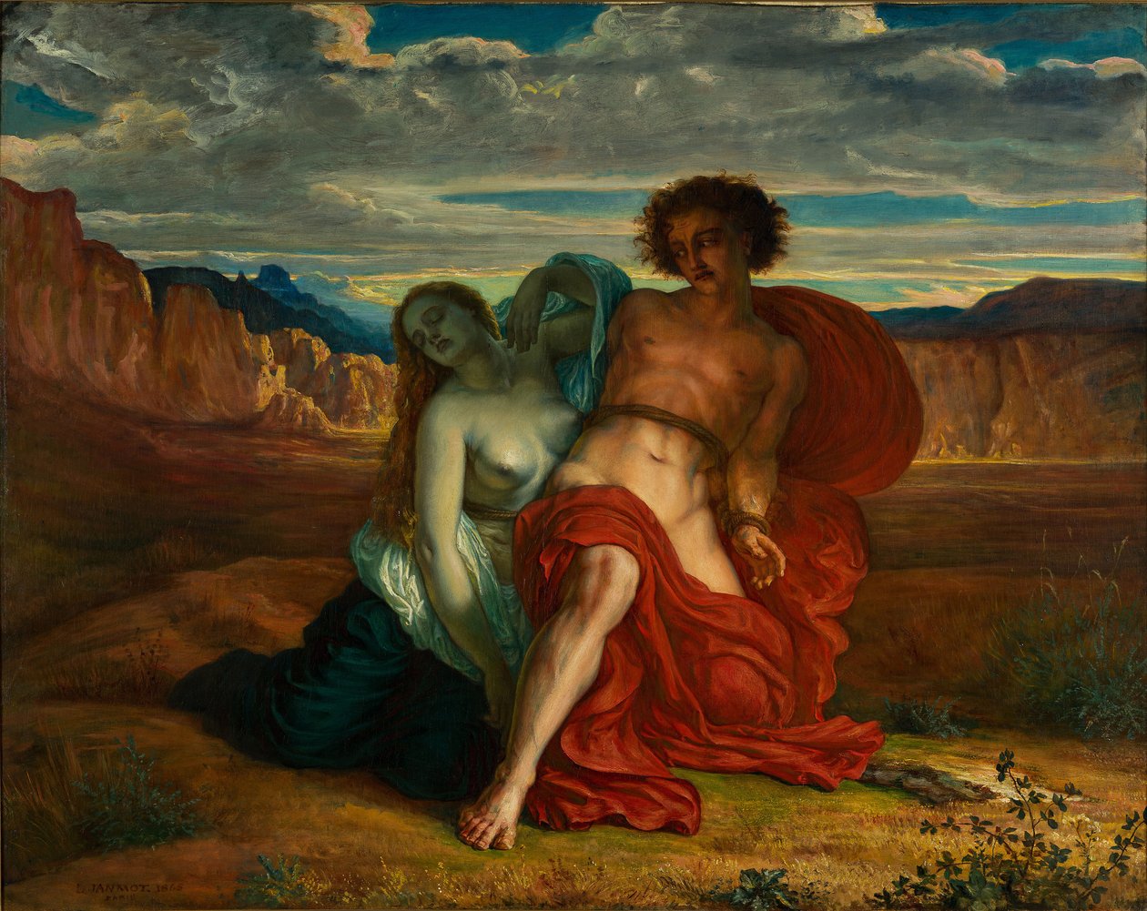 Mezentius kínzása, 1864 alkotó: Louis Janmot