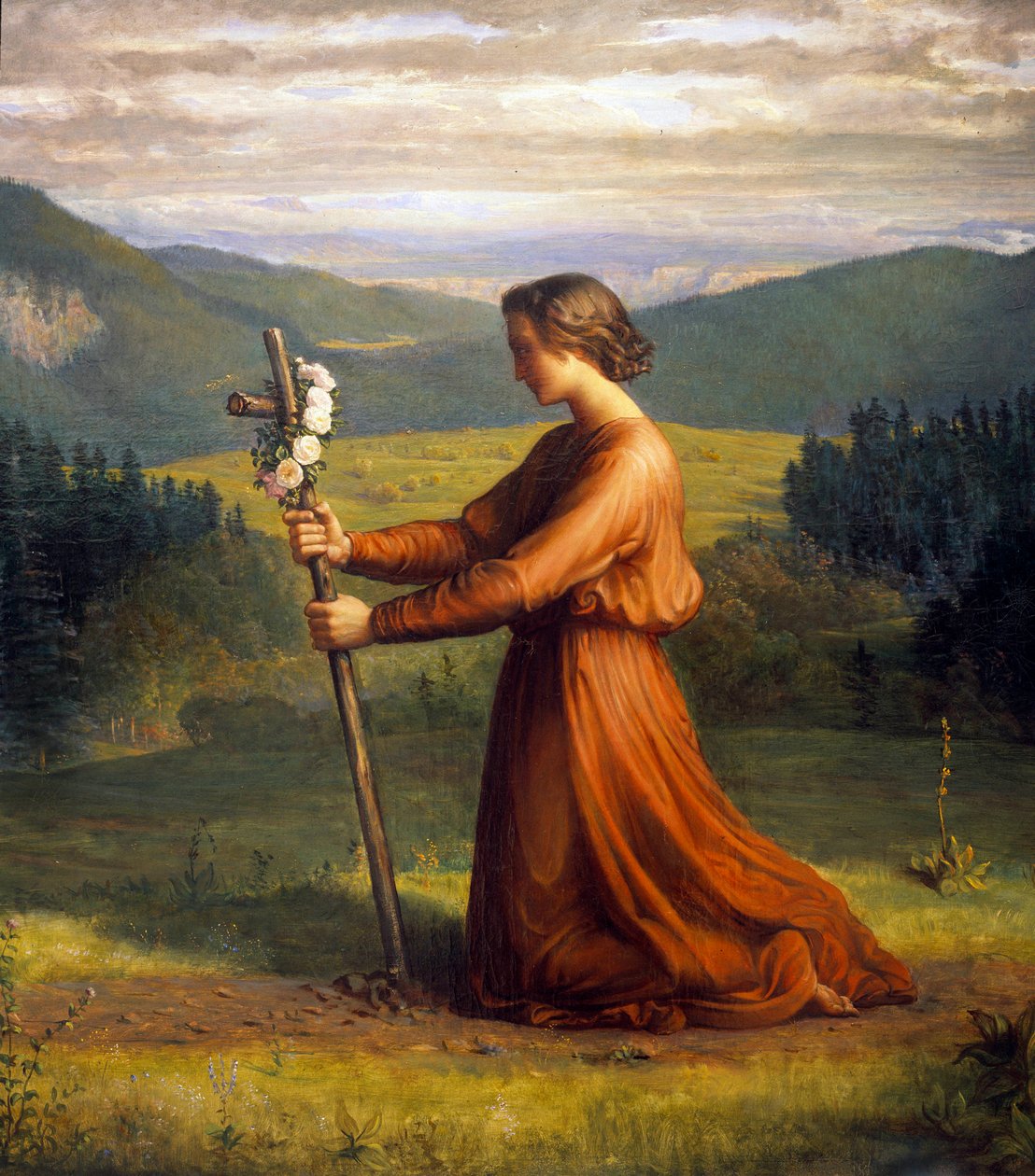 A lélek verse; Valóság. Anne Francois Louis Janmot (1814-1892) festménye alkotó: Louis Janmot