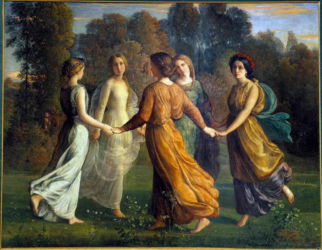 A lélek verse; Napsugarak. Anne Francois Louis Janmot (1814-1892) festménye alkotó: Louis Janmot