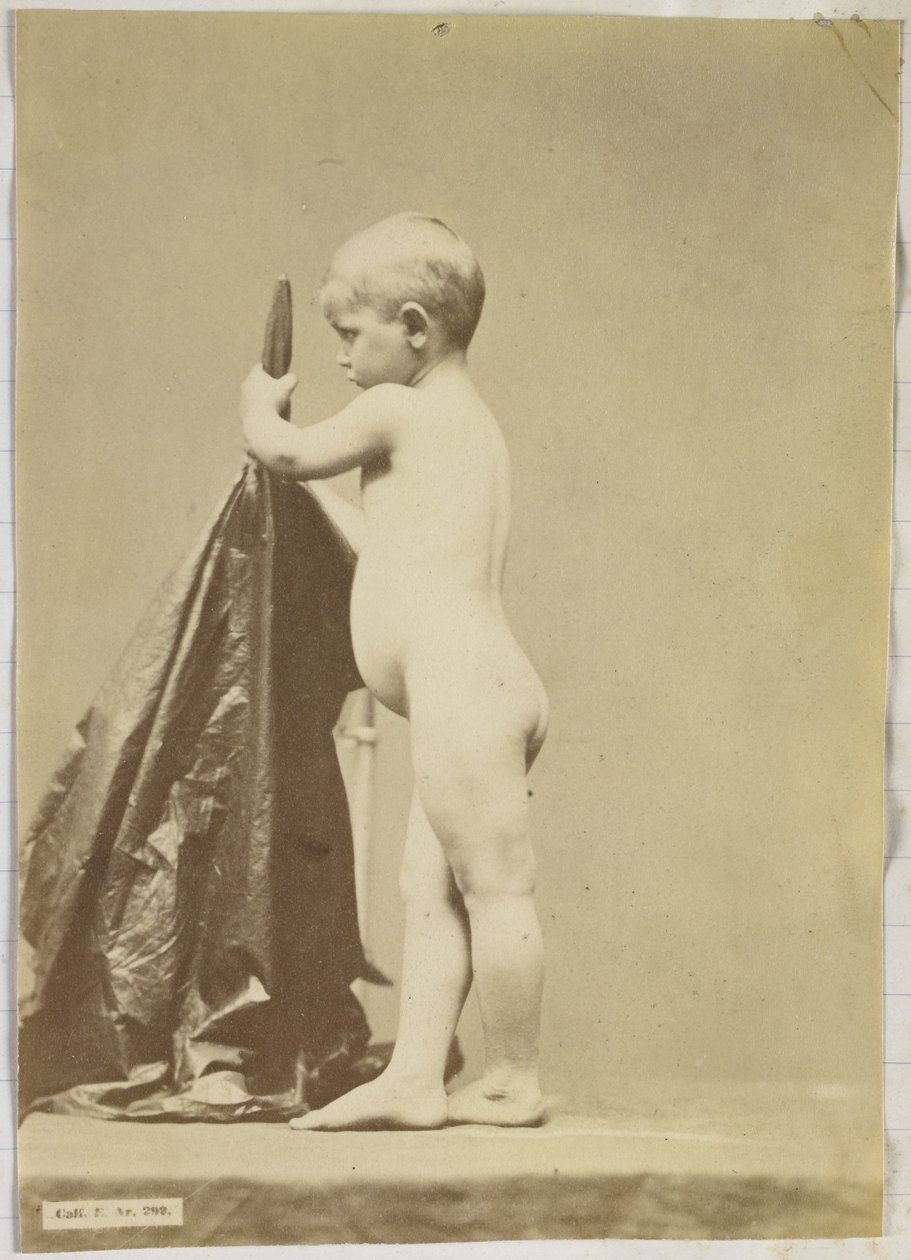 Tanulmány egy meztelen gyermekről, oldalról nézve alkotó: Louis Jean Baptiste Igout (attributed to)